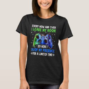 Camiseta Videos games De Vez Em Quando Deixo Meu Quarto Gam