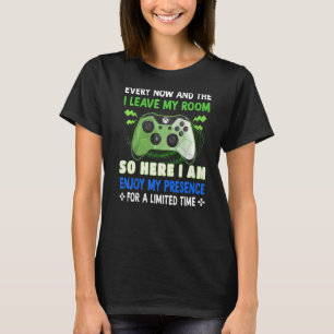 Camiseta Videos games De Vez Em Quando Deixo Meu Quarto Gam