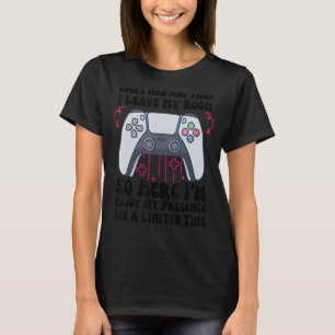 Camiseta Videos games De Vez Em Quando Deixo Meu Quarto Gam