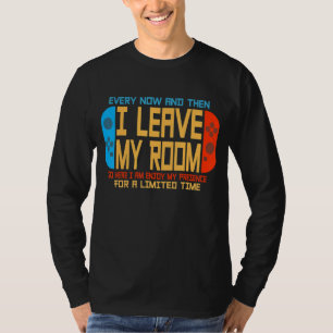 Camiseta Videos games De Vez Em Quando Deixo Meu Quarto Gam