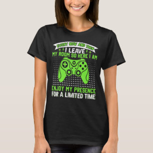 Camiseta Videos games De Vez Em Quando Deixo Meu Quarto Gam