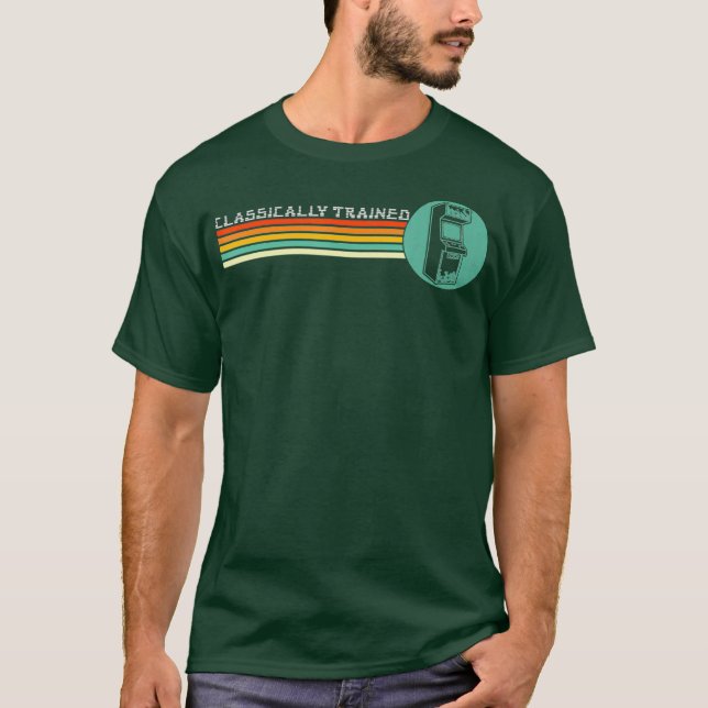 Camiseta Videos games de Vintage com Treinamento Clássico (Frente)