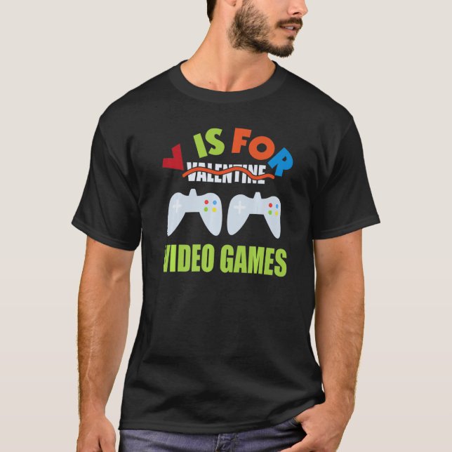 Camiseta Videos games Dia Dos Namorados Para Meninos (Frente)