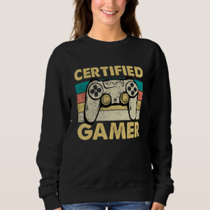 Camiseta Videos games engraçados com certificação de jogos