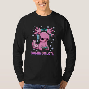 Camiseta Videos games Enrolados Axolotl Engraçados Gameolot