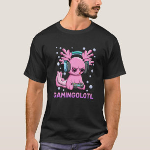 Camiseta Videos games Enrolados Axolotl Engraçados Gameolot