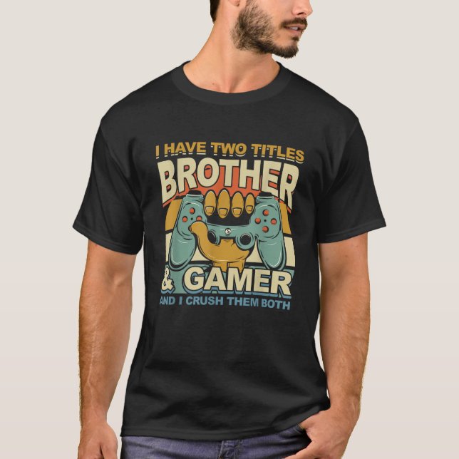 Camiseta Videos games Gamer Boys Crianças Com Presente (Frente)