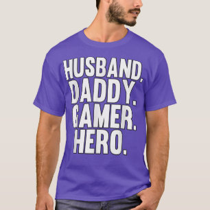 Camiseta Videos games Hero Play do Pai de Marido