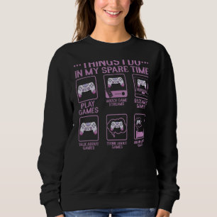 Camiseta Videos games Jogando 6 Coisas Que Eu Faço No Meu T
