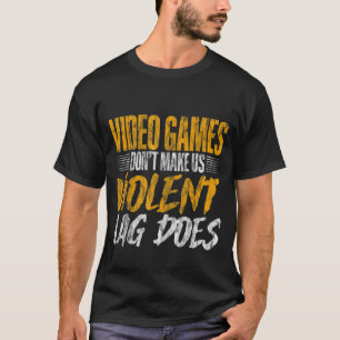 Camiseta Videos games não nos fazem perder a violência