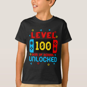 Camiseta Videos games Nível 100 Dias De Jogo Desbloqueado E
