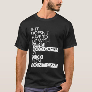 Camiseta Videos games Ou Comida De Animes