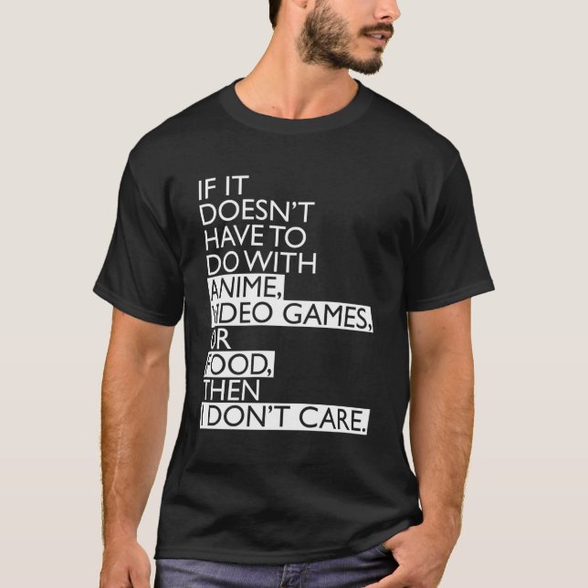 Camiseta Videos games Ou Comida De Animes (Frente)