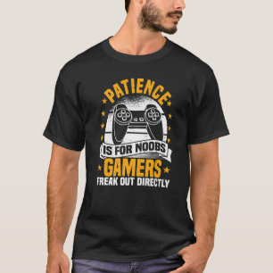 Camiseta Videos games, Paciência É Para Noobs, Controladora