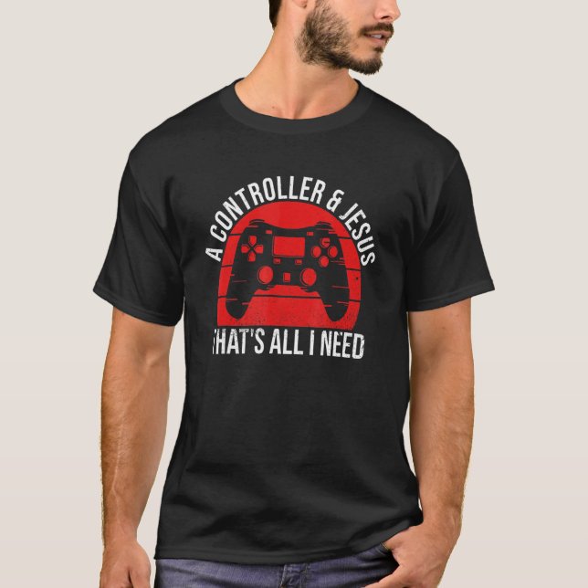 Camiseta Videos games Para Um Jogador Online (Frente)
