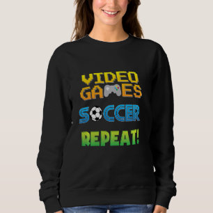 Camiseta Videos games Soccer Engraçado Citação Dizendo Gráf