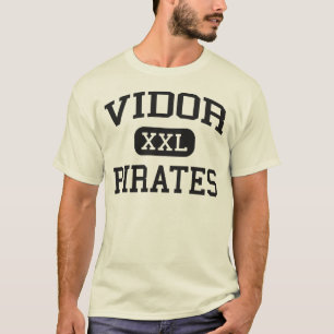 Camiseta Vidor - piratas - escola secundária - Vidor Texas
