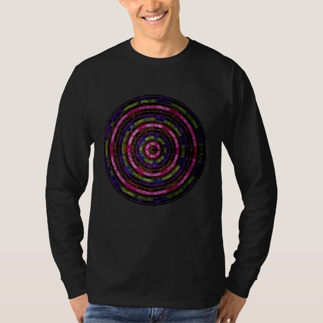 Camiseta Vidro abstrato Mosaico Obtido #2 (Frente)