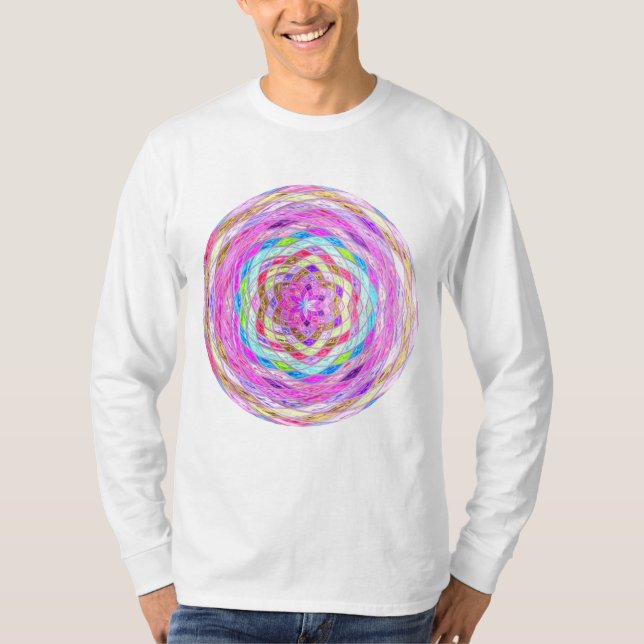 Camiseta Vidro abstrato Mosaico Obtido #7 (Frente)