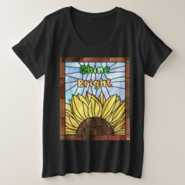 Camiseta Vidro Arrefecido Girassol Brilho