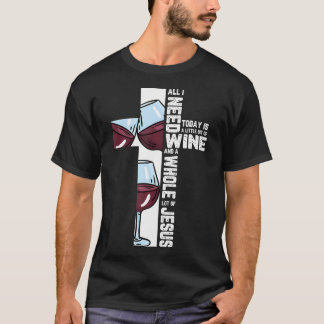 Camiseta Vidro Bebendo Cruzado Jesus Álcool Cristão