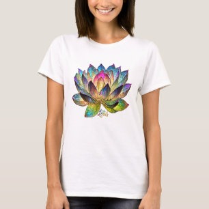 Camiseta Vidro Colorido Flor de Lótus