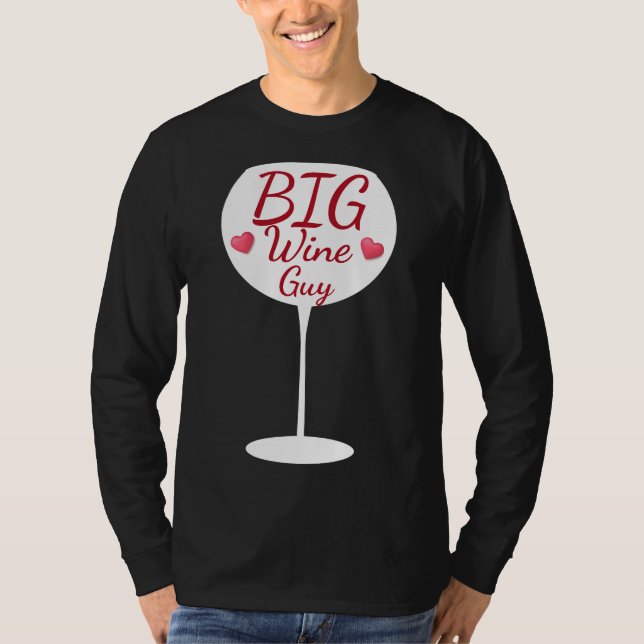 Camiseta Vidro de Cara de Vinho Grande Típico (Frente)