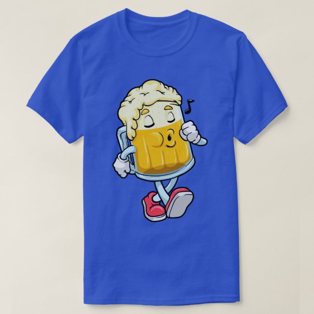 Camiseta Vidro de cerveja com espuma (Frente do Design)
