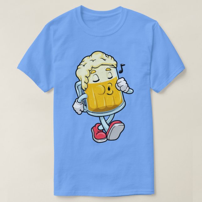 Camiseta Vidro de cerveja com espuma (Frente do Design)