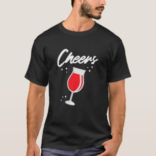 Camiseta Vidro De Roupas Juntas Ao Vinho Presente Mulheres
