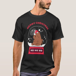 Camiseta Vidro de Sweater de Natal Febre e Febre de Cat