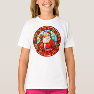 Camiseta Vidro de Vidro Estreito - Papais noeis 3D Ornament