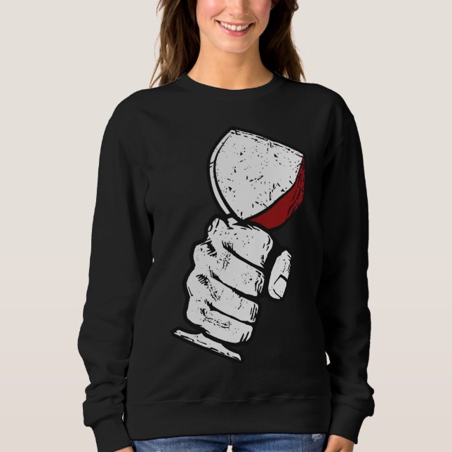 Camiseta Vidro de Vinho de Grunge (Frente)