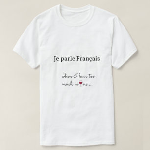 Camiseta Vidro Francês De Vinho Vermelho engraçado