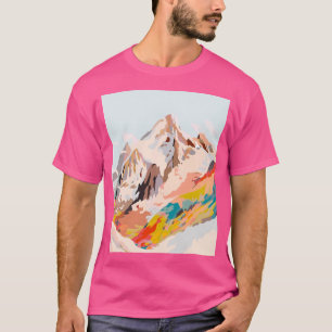 Camiseta Vidro Montanhas Gráfico