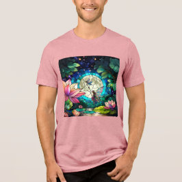 Camiseta Vidro Pintado Pequena Fada Com Libélula