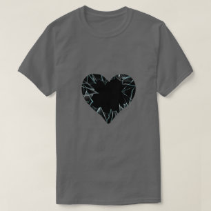 Camiseta Vidro quebrado coração quebrado