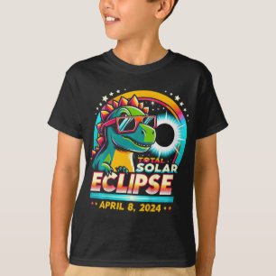 Camiseta Vidro Solar Total Eclipse Solar 2024 T-rex Vestind