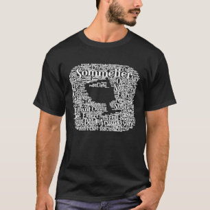 Camiseta Vidro Sommelier Palavras Vinhas
