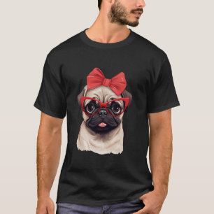 Camiseta Vidro Vestindo Óculos Vermelhos E Bandana Longa