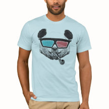 Vidros 3-D da panda do vintage