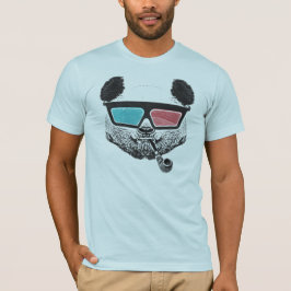 Camiseta Vidros 3-D da panda do vintage