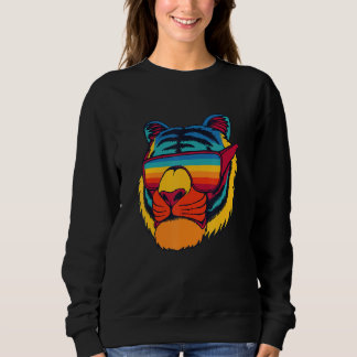 Camiseta Vidros de Tigre Legal de Bengala Tigre Colorido L
