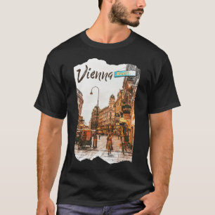 Camiseta Viena Cidade Áustria Viena Viena