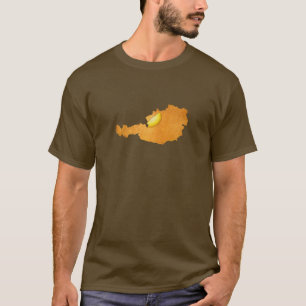 Camiseta Viennese Schnitzel - Mapa Da Áustria