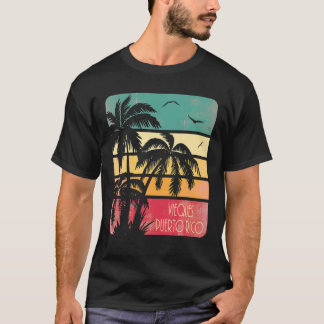 Camiseta Vieques Porto Rico Vintage Summer T Shirt