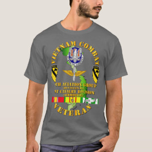 Camiseta Vietnã Combate Cavalaria Veteran com 11 Aviation G