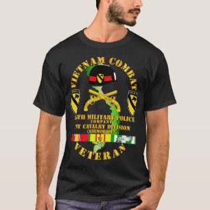 Camiseta Vietnã Combate Cavalaria Veterana com 545º Pó Mili