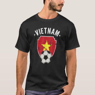 Camiseta Vietnã Futebol Vietnã Bandeira Futebol Vietnamita 