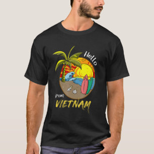 Camiseta Vietnã Ilha Viet Kieu Está Me Chamando Praia Ensol